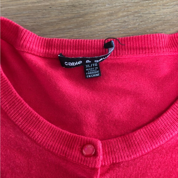 Cable & Gauge fuchsia pink cardigan - Picture 4 of 6